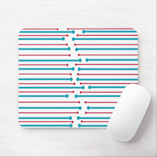 Mid-Century Modern Lines Mouse Pad
