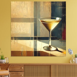 Mid Century Modern Martini in a Moonbeam Canvas Print