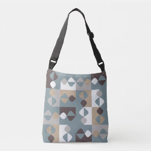 Mid Century Modern - Mint Chocolate Caramel Crossbody Bag
