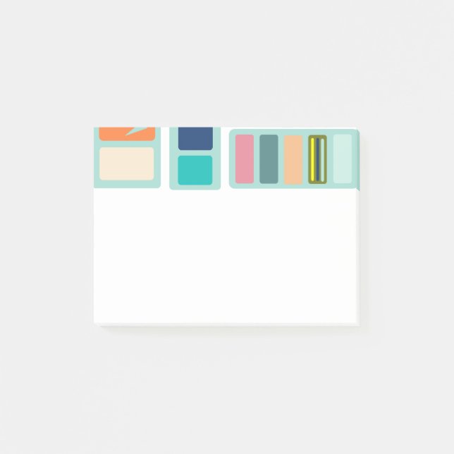 Mid-Century Modern Mix-up  Post-it Notes (Front)