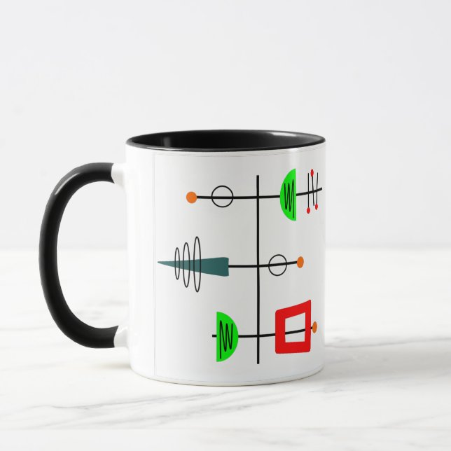 Mid Century Modern Mobile  Mug (Left)