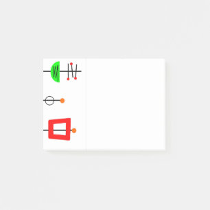 Mid Century Modern Mobile  Post-it Notes