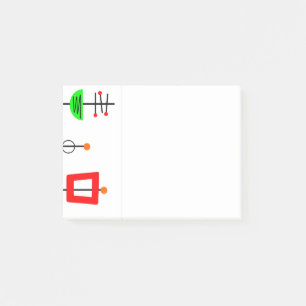 Mid Century Modern Mobile Post-it Notes