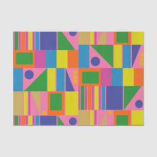 Mid Century Modern Modtastic Fun Colourful Pattern Tissue Paper