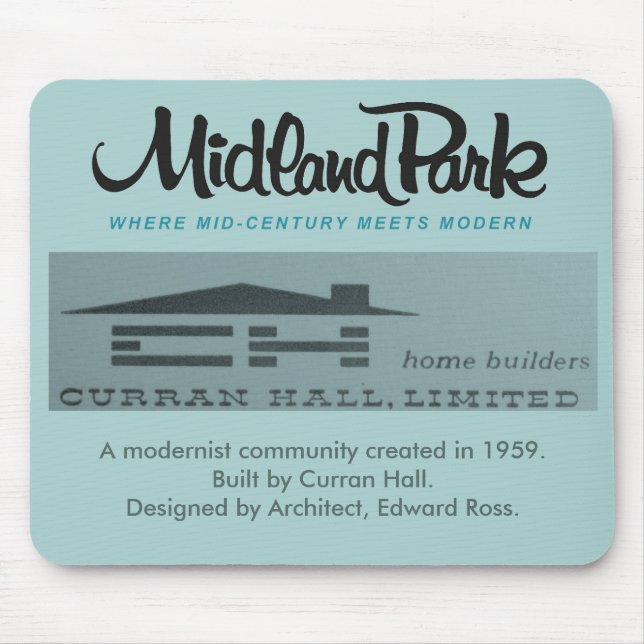 Mid-Century Modern Mousepad 1958 Toronto Canada (Front)