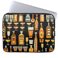 Mid-Century Modern Night Life Pattern