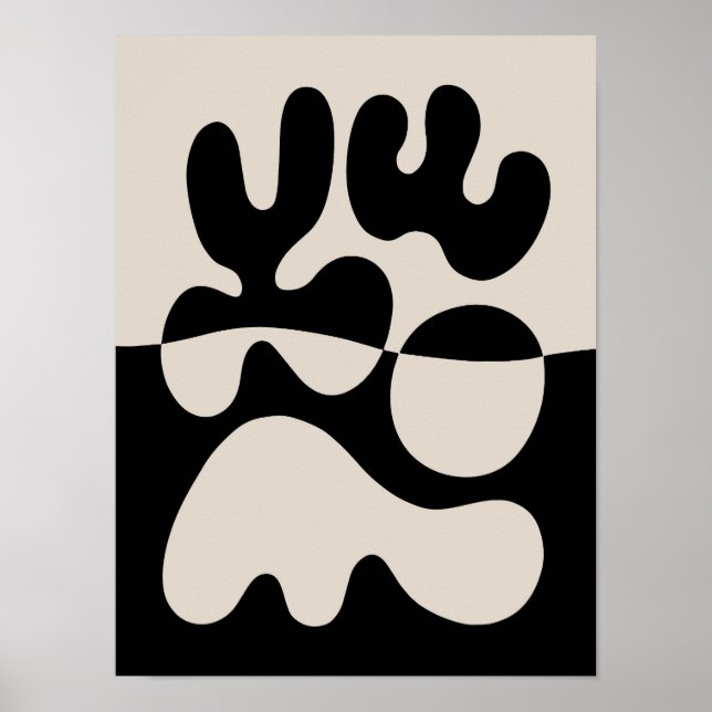 Mid Century Modern Organic Abstraction Poster (Front)