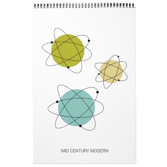 Mid Century Modern Original Atomic Art Calendar (Cover)