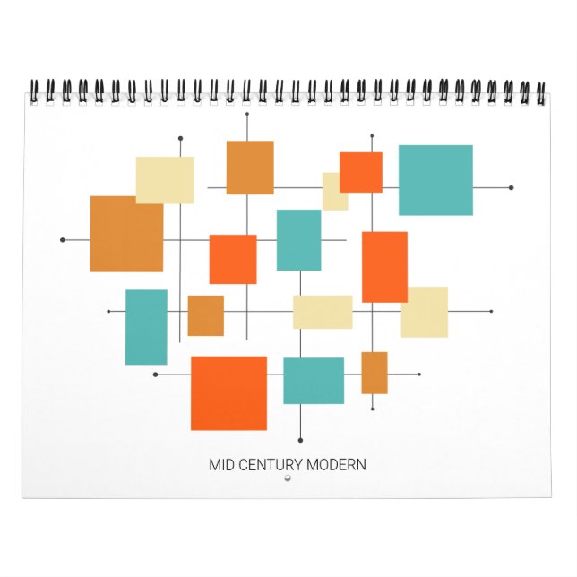 Mid Century Modern Original Retro Art Calendar (Cover)