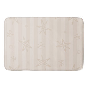 Mid Century Modern Pale Creme Bath Mat
