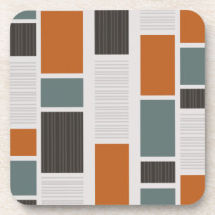 Mid Century Modern Panels Coaster