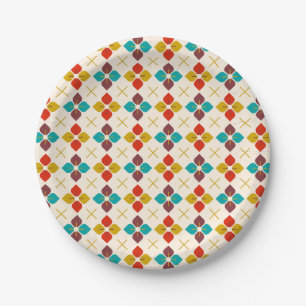 Mid Century Modern Paper Plate