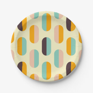 Mid Century Modern Paper Plate