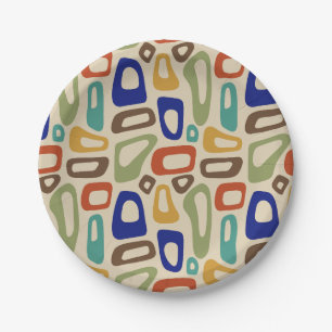 Mid Century Modern Paper Plate