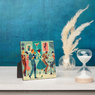 Mid Century Modern Party The Martini Dance Plaque