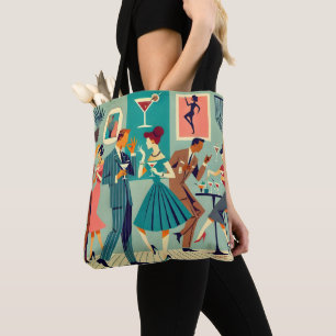 Mid Century Modern Party The Martini Dance Tote Bag