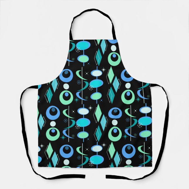 Mid Century Modern Pattern Apron (Front)
