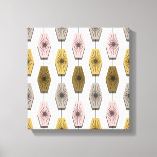 Mid Century Modern Pattern Canvas Print