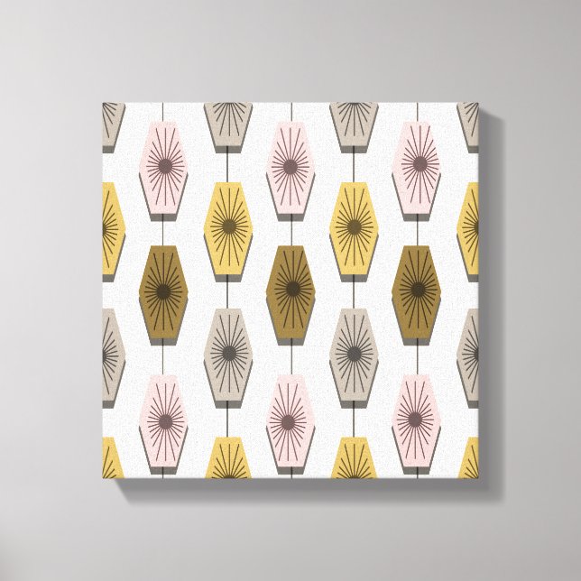 Mid Century Modern Pattern Canvas Print (Front)