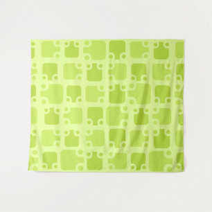 Mid Century Modern Pattern Chartreuse Tapestry