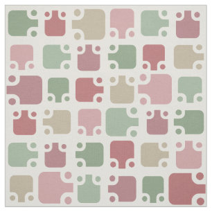 Mid Century Modern Pattern Christmas Fabric