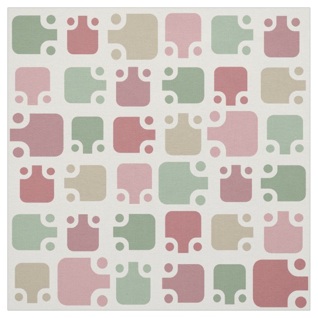 Mid Century Modern Pattern Christmas Fabric (Swatch)