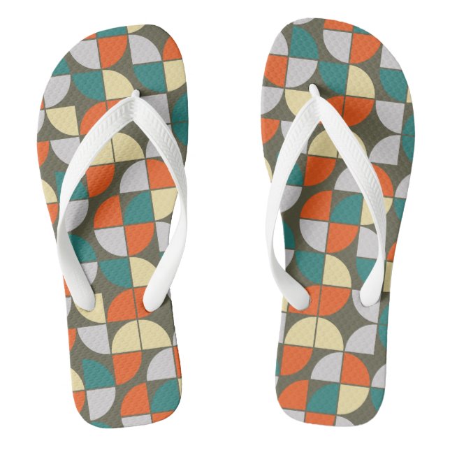 MID CENTURY MODERN Pattern Jandals (Footbed)
