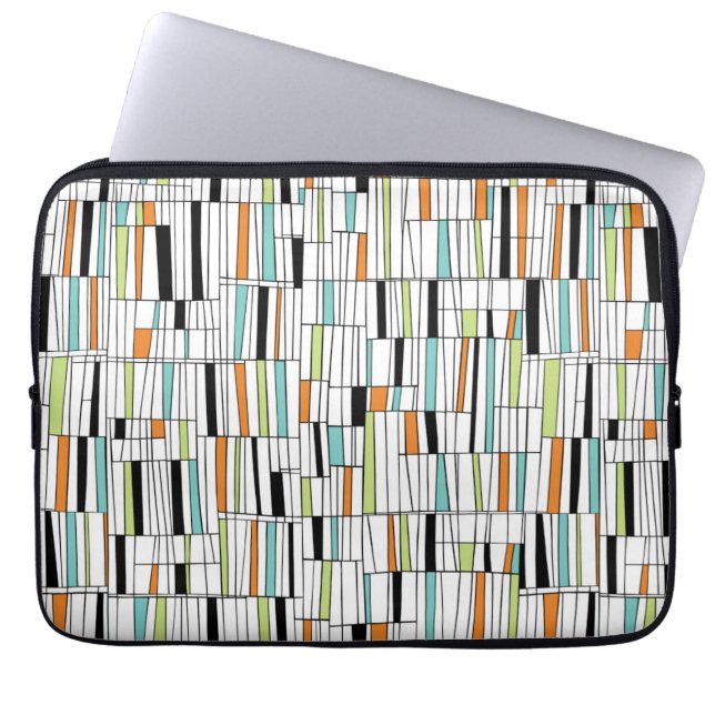 Mid Century Modern Pattern Laptop Sleeve (Front)