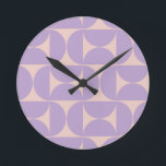 Mid Century Modern Pattern Lavender<br><div class="desc">Retro Mid Century Modern Pattern – Abstract Geometric Shapes – Minimalist Pattern in lavender / purple / lilac and beige.</div>