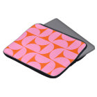 Mid Century Modern Pattern Preppy Pink And Orange