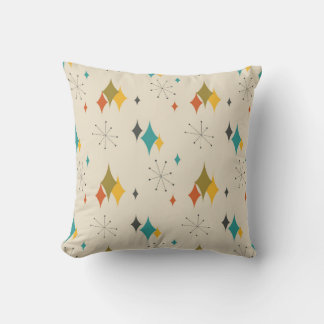 Mid century modern patterned number 11 cushion
