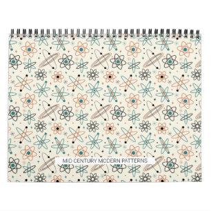 Mid Century Modern Patterns #1 Original Art Retro Calendar