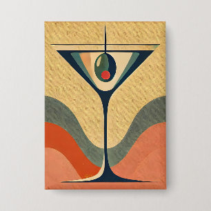 Mid Century Modern "pimento olive martini wave"