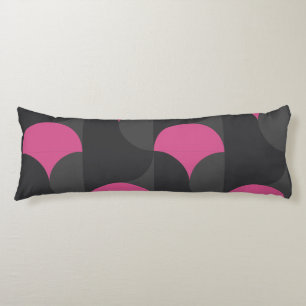 Mid-Century Modern pink and grey Body Cushion