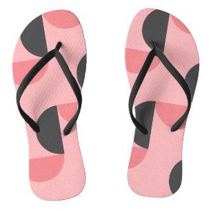 Mid-Century Modern Pink and grey        Jandals