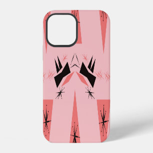 Mid-Century Modern: Pink Coral Pattern. iPhone 12 Case