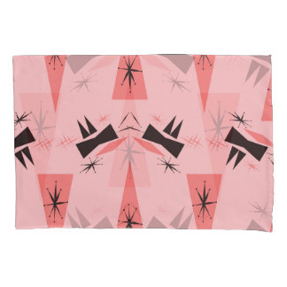 Mid-Century Modern: Pink Coral Pattern. Pillowcase