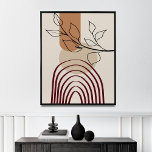 Mid Century Modern Poster, Wall Art<br><div class="desc">This stunning mid-century large print is a true masterpiece of modern design. With its bold lines, clean shapes, and iconic colour palette, this print perfectly captures the essence of mid-century style. The large scale of the print makes it a statement piece that will instantly elevate any room in your home....</div>