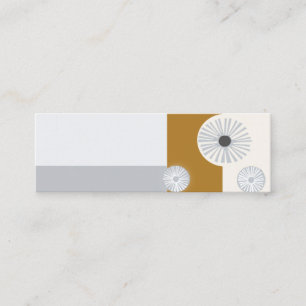 Mid-Century Modern Professional Abstract Design Mini Business Card