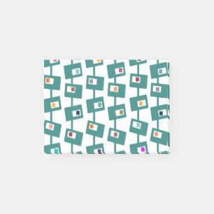 Mid-Century Modern Rectangles and Squares Post-it Notes