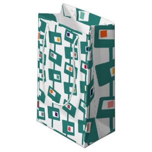Mid-Century Modern Rectangles and Squares Small Gift Bag