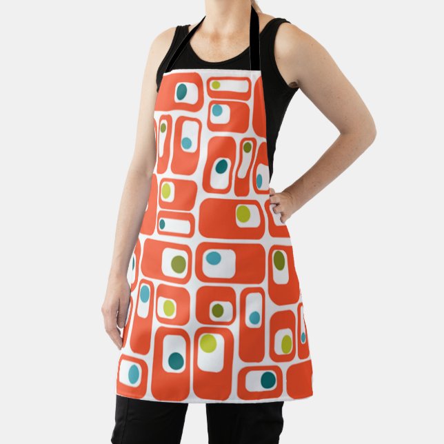 Mid-Century Modern Rectangles  Apron (Insitu)