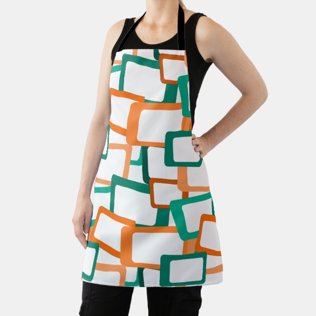 Mid-Century Modern Rectangles Apron (Insitu)