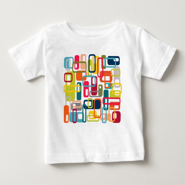 Mid-century Modern Rectangles Baby T-Shirt (Front)