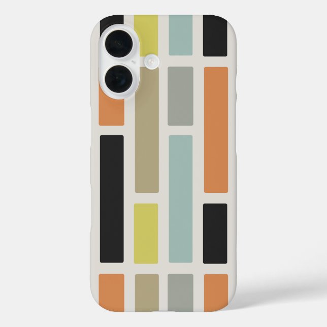 Mid Century Modern Rectangles Case-Mate iPhone Case (Back)