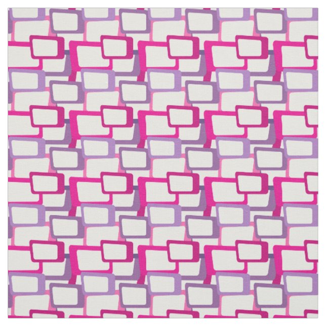 Mid-Century Modern Rectangles Fabric (Swatch)
