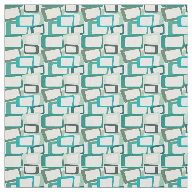 Mid-Century Modern Rectangles Fabric (Swatch)
