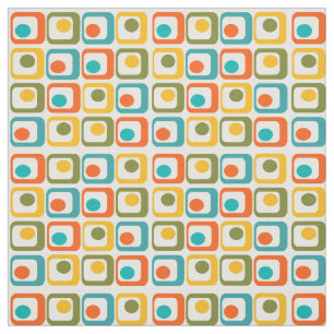 Mid-Century Modern Rectangles Fabric