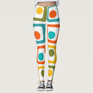 Mid-Century Modern Rectangles Leggings
