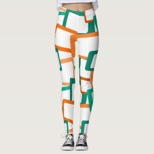Mid-Century Modern Rectangles Leggings